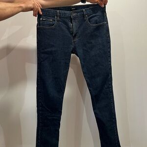 RVCA Men's Dark Blue Slim Jeans